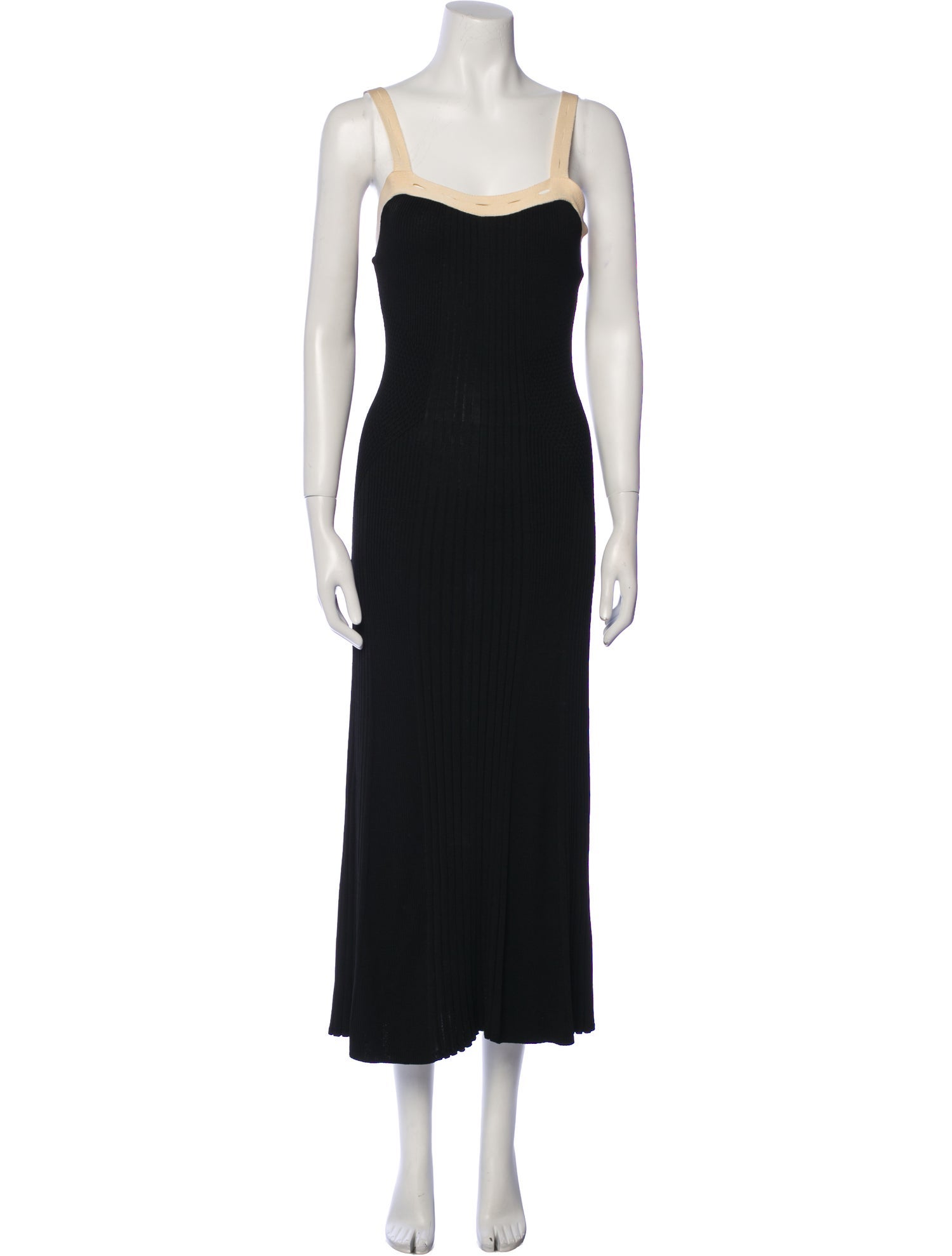 Sandro Square Neckline Long Dress