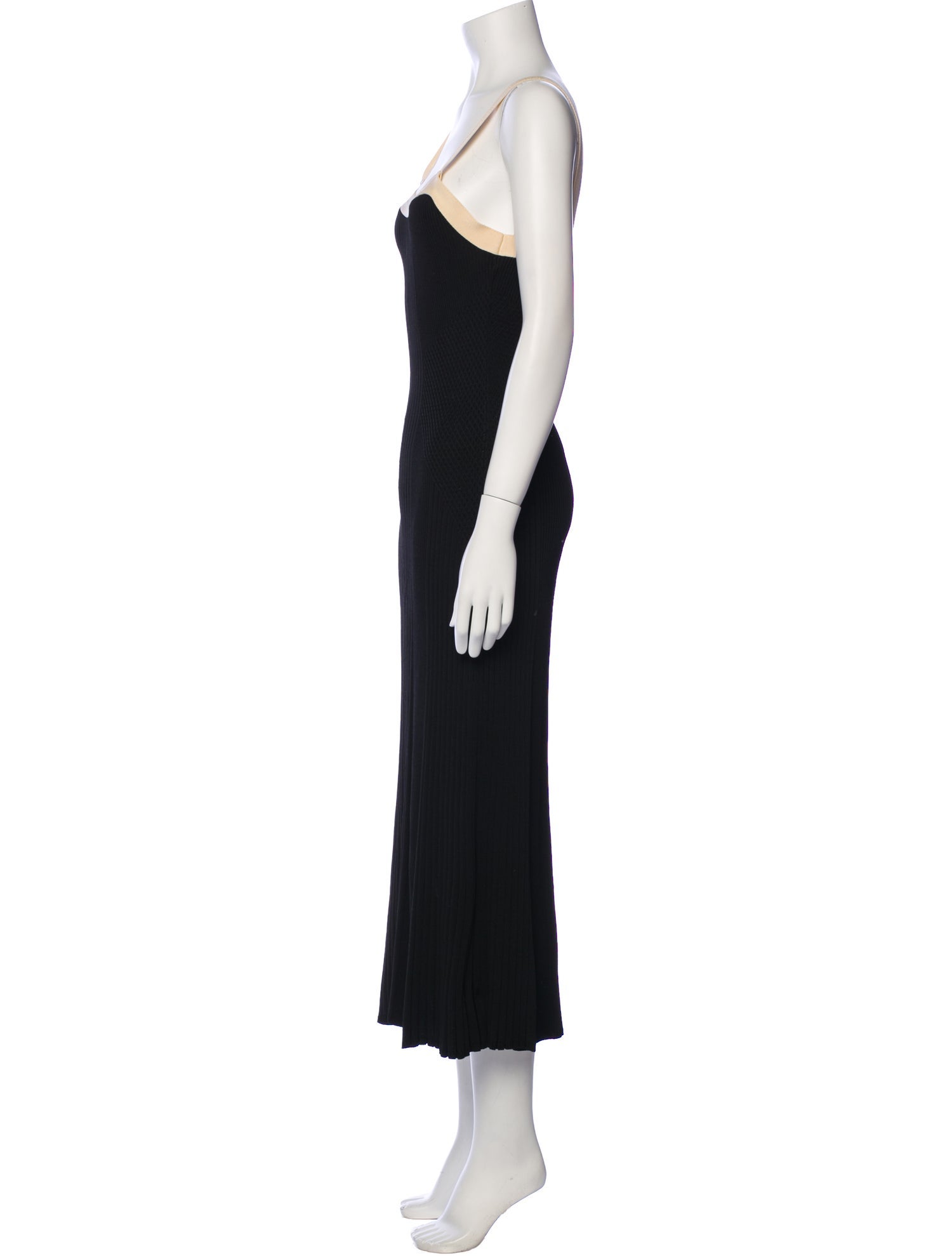 Sandro Square Neckline Long Dress