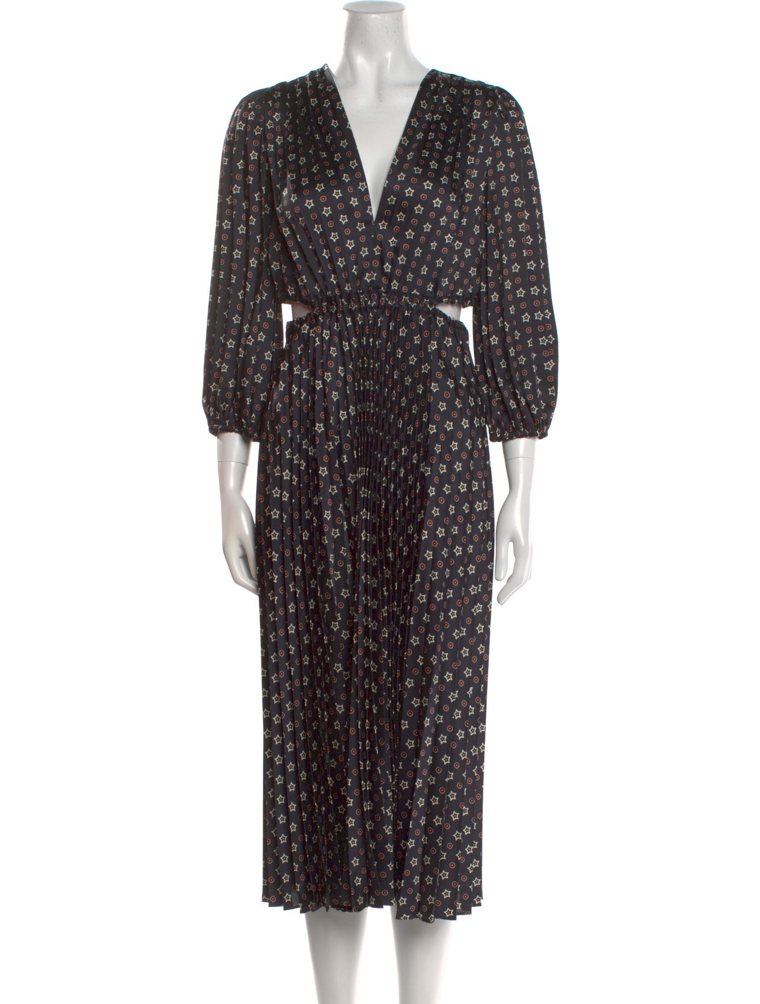 Sandro Printed Midi Length Dress w/ Tags