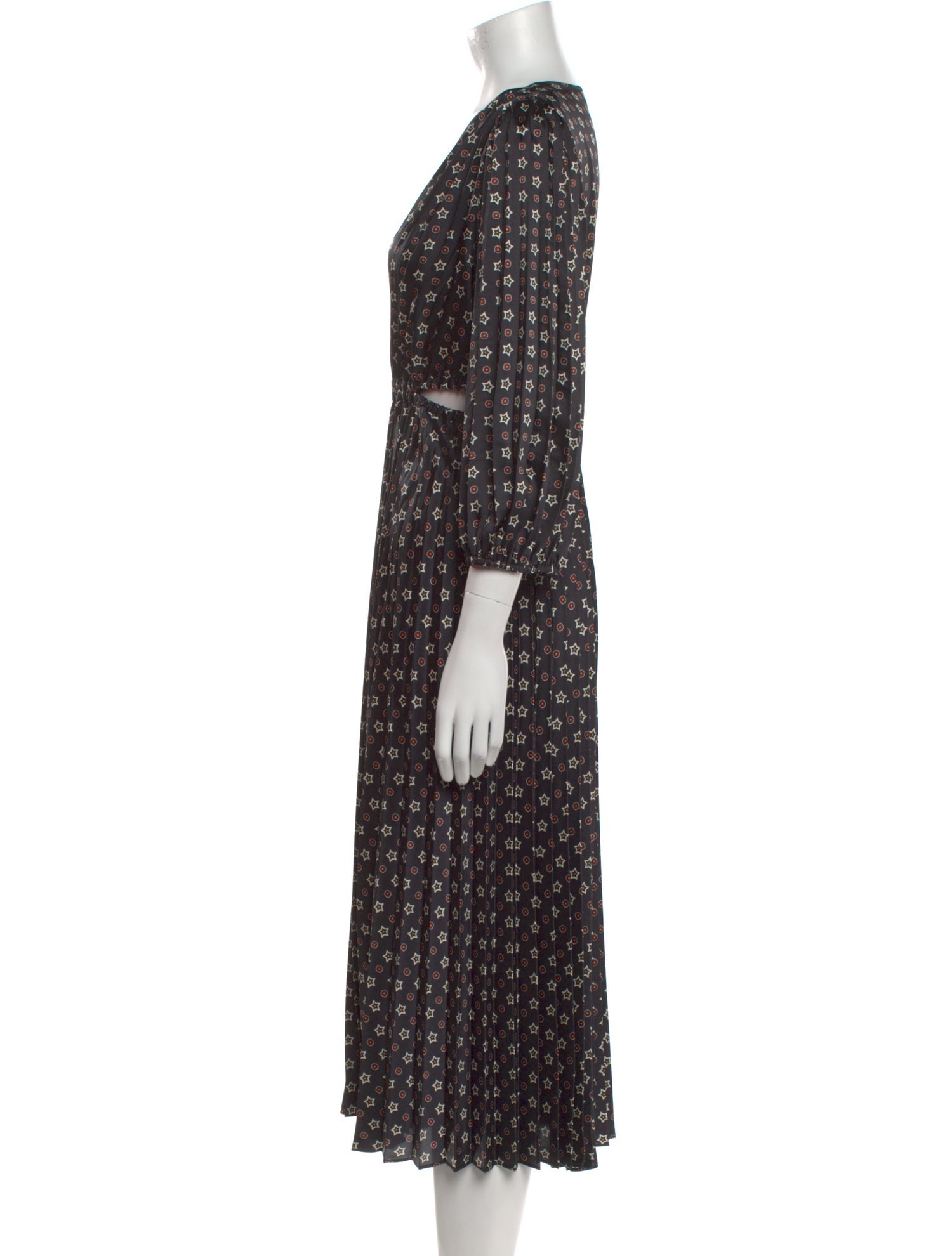 Sandro Printed Midi Length Dress w/ Tags