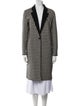 Sandro Wool Houndstooth Print Coat