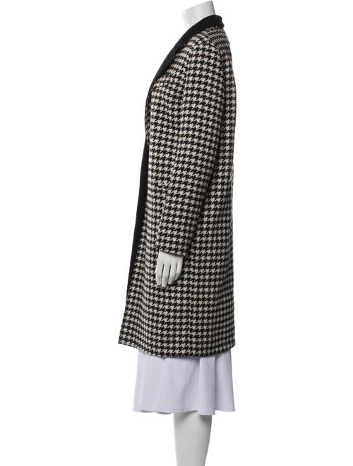 Sandro Wool Houndstooth Print Coat