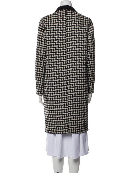 Sandro Wool Houndstooth Print Coat