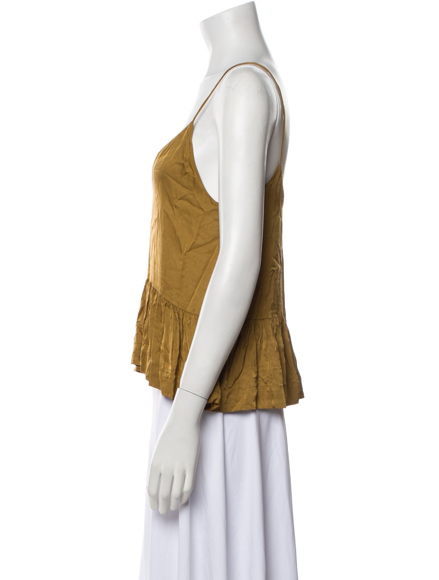 Sandro V-Neck Sleeveless Crop Top