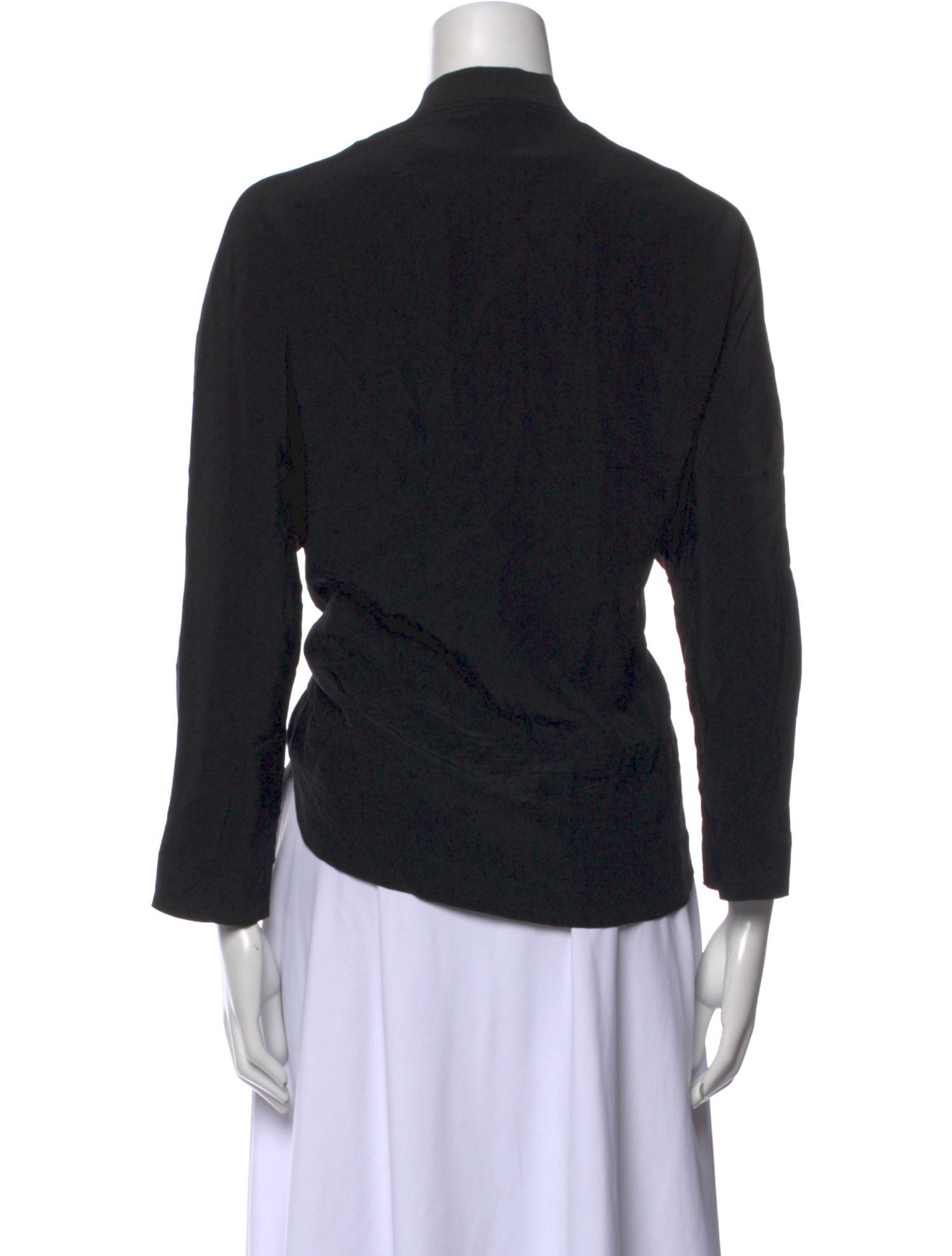 Sandro Silk V-Neck Blouse