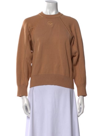 Sandro Crew Neck Long Sleeve Sweatshirt