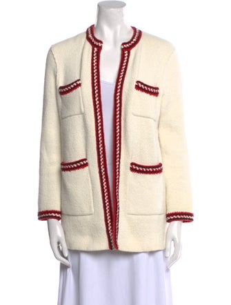 Sandro Striped V-Neck Sweater