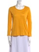 Sandro Linen Scoop Neck Top