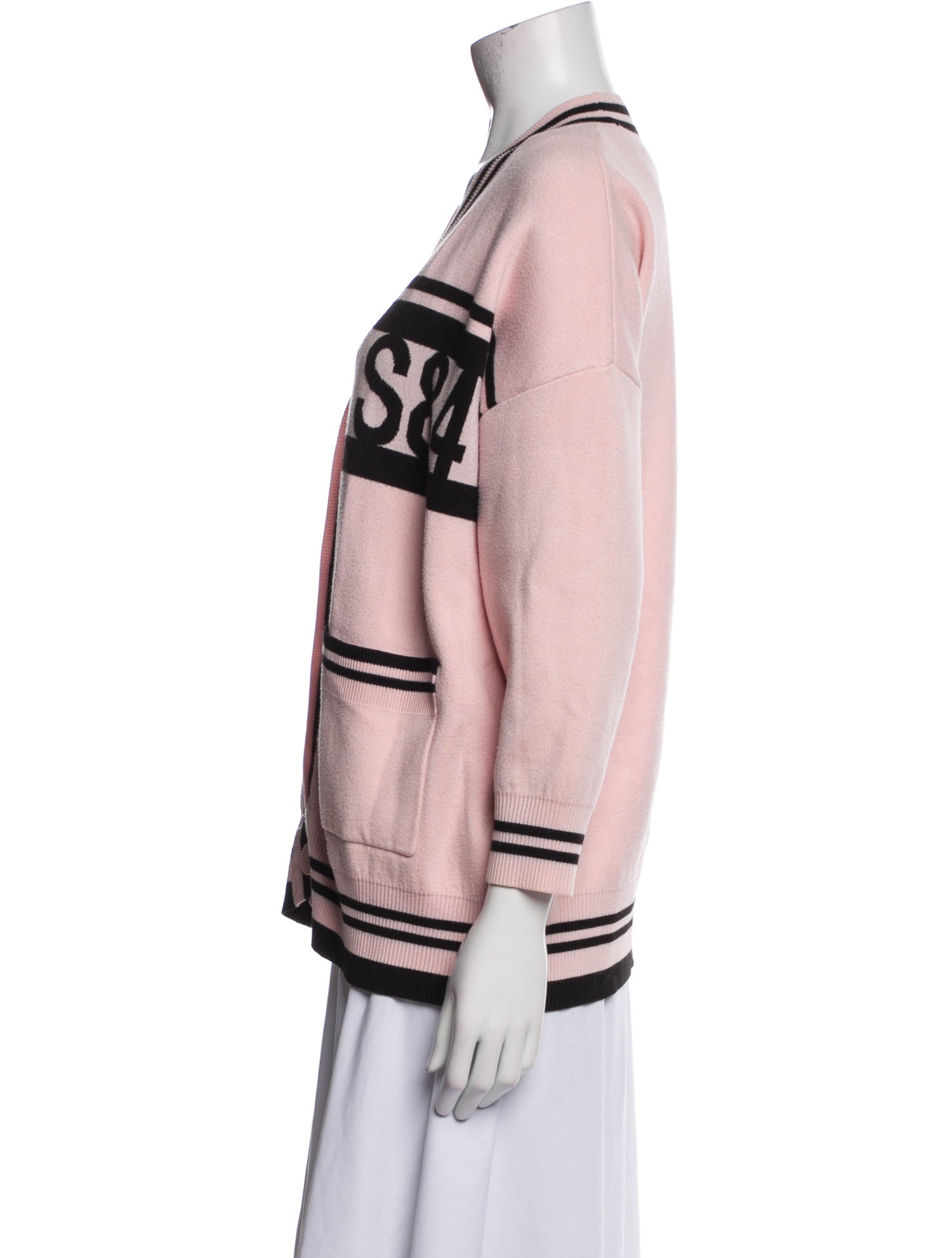 Sandro Striped V-Neck Sweater