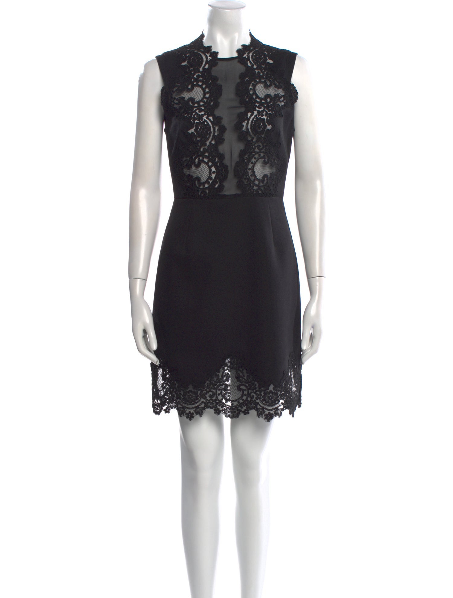 Sandro Lace Pattern Mini Dress
