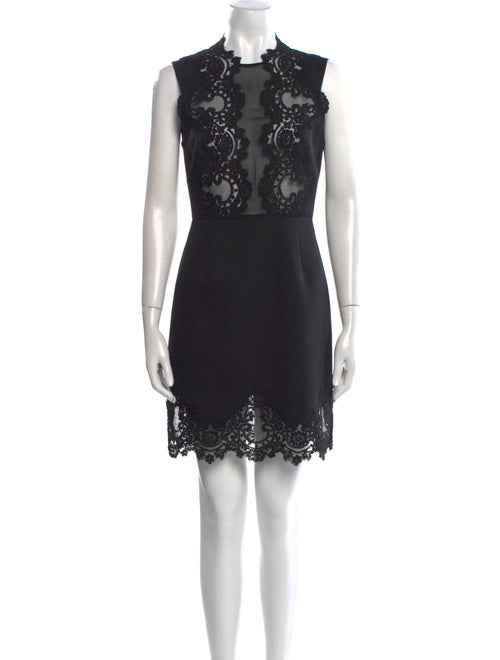 Sandro Lace Pattern Mini Dress