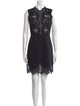 Sandro Lace Pattern Mini Dress