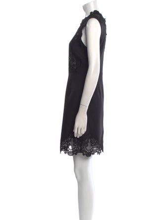 Sandro Lace Pattern Mini Dress