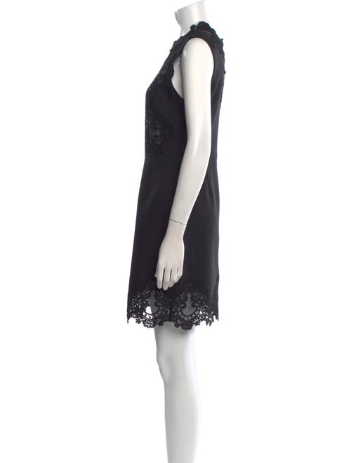 Sandro Lace Pattern Mini Dress