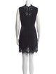 Sandro Lace Pattern Mini Dress