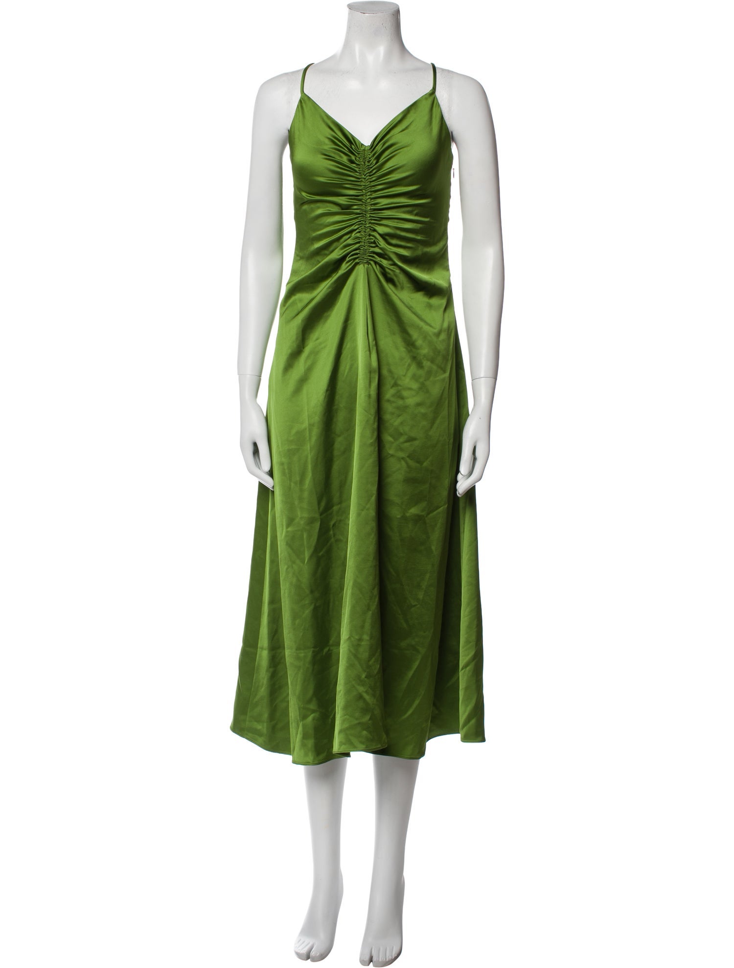 Sandro V-Neck Midi Length Dress