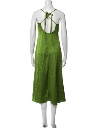 Sandro V-Neck Midi Length Dress