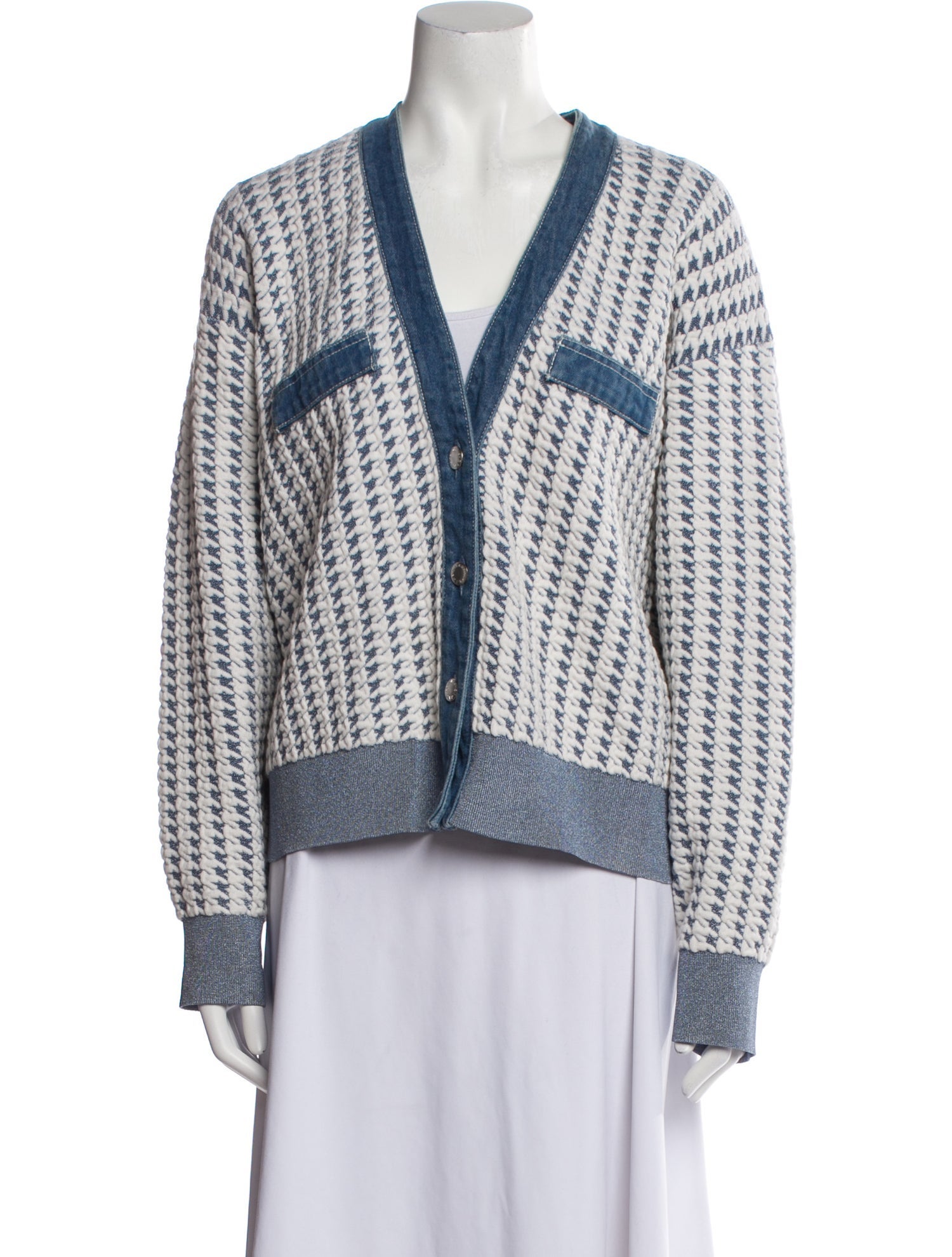 Sandro Tweed Pattern Jacket