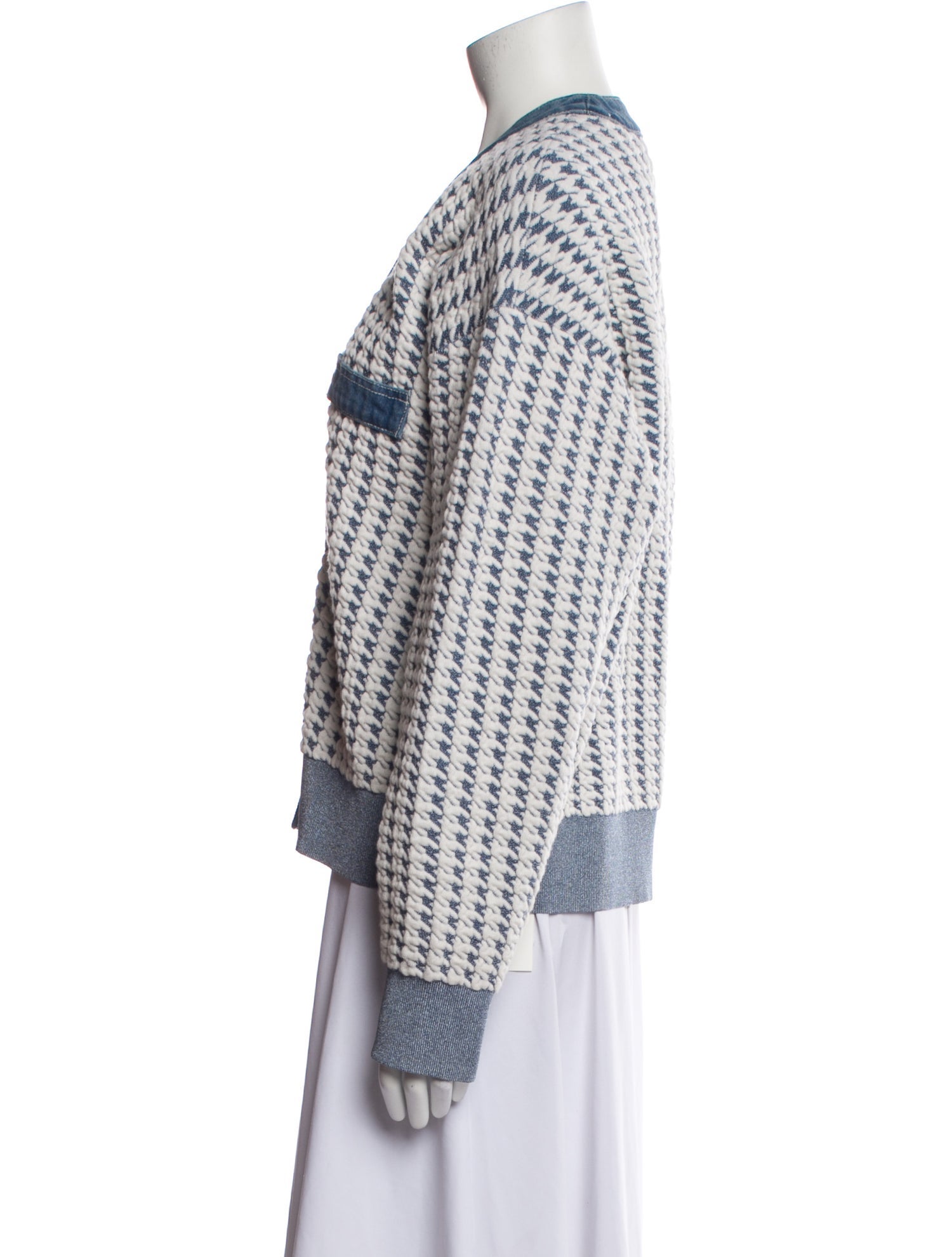 Sandro Tweed Pattern Jacket