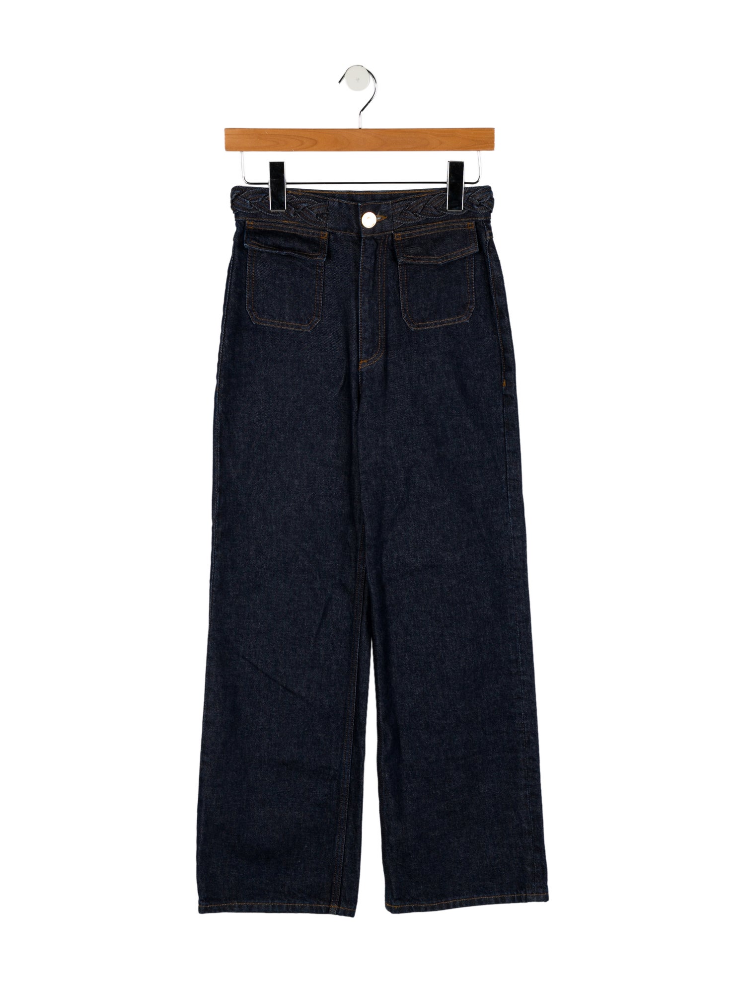 Sandro High-Rise Wide Leg Jeans