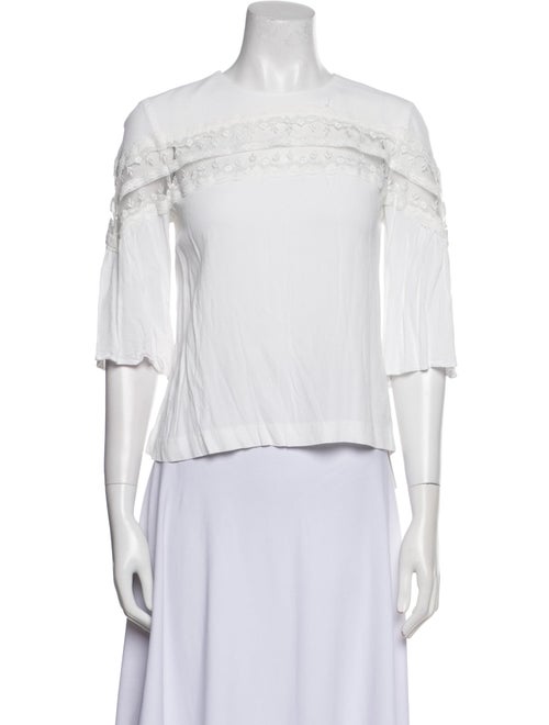 Sandro Off-The-Shoulder Three-Quarter Sleeve Blouse