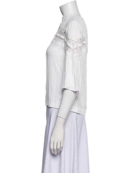 Sandro Off-The-Shoulder Three-Quarter Sleeve Blouse