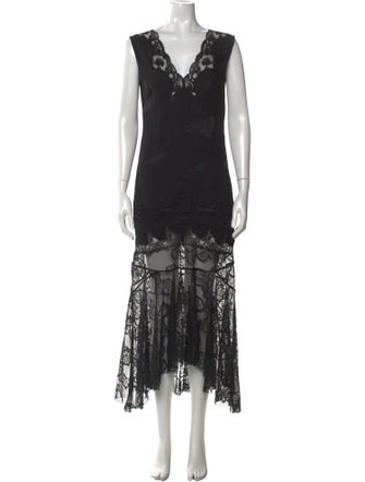 Sandro Lace Long Dress