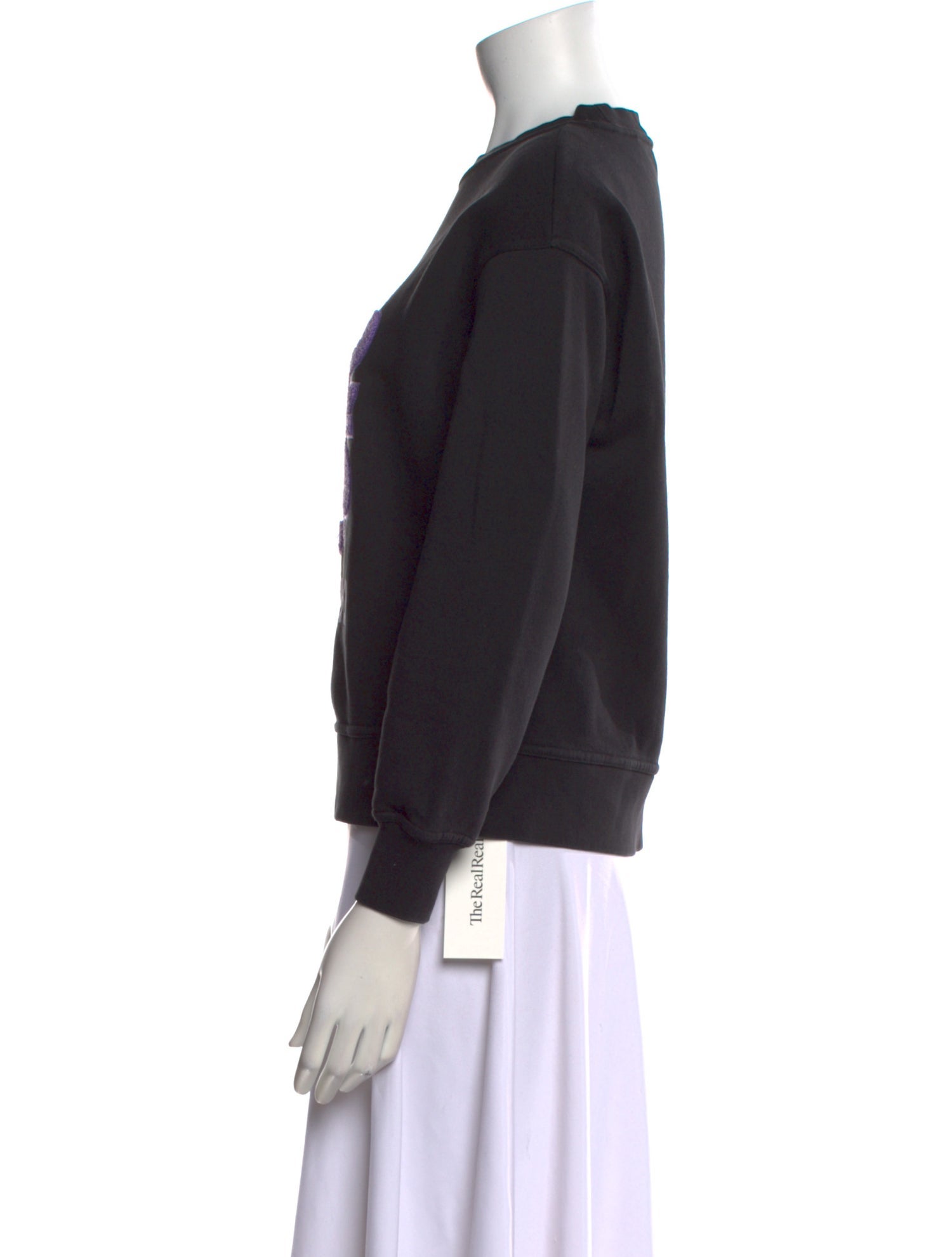 Sandro Graphic Print Crew Neck Sweatshirt