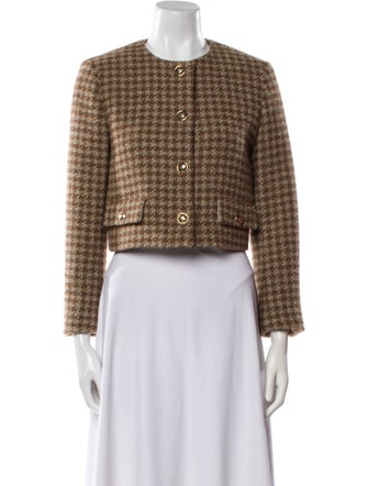 Sandro Tweed Pattern Evening Jacket