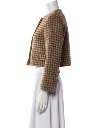 Sandro Tweed Pattern Evening Jacket