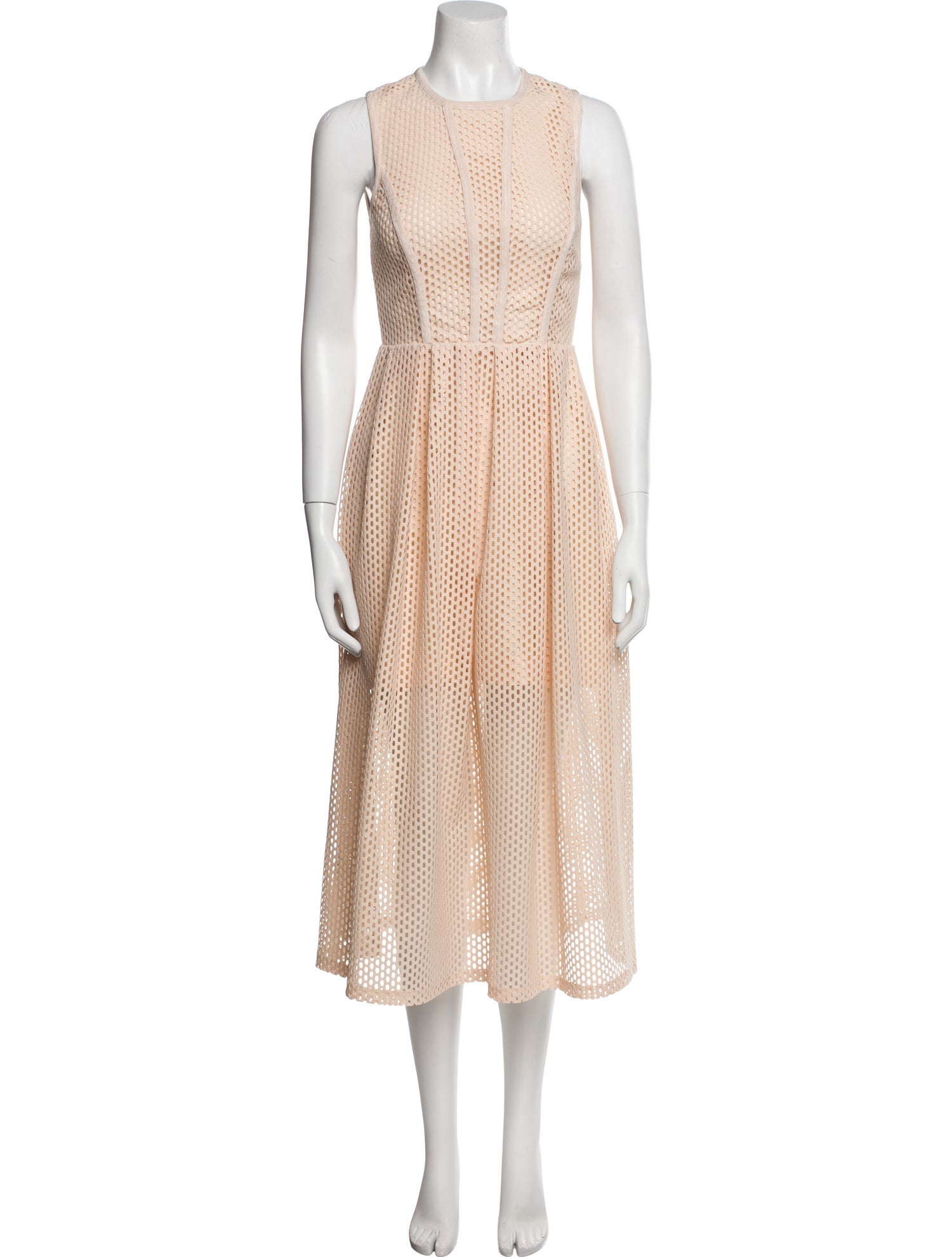 Sandro Crew Neck Long Dress