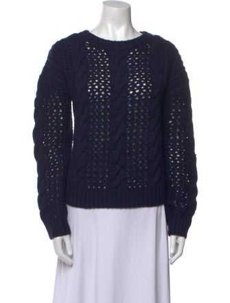 Sandro Lambswool Crew Neck Sweater