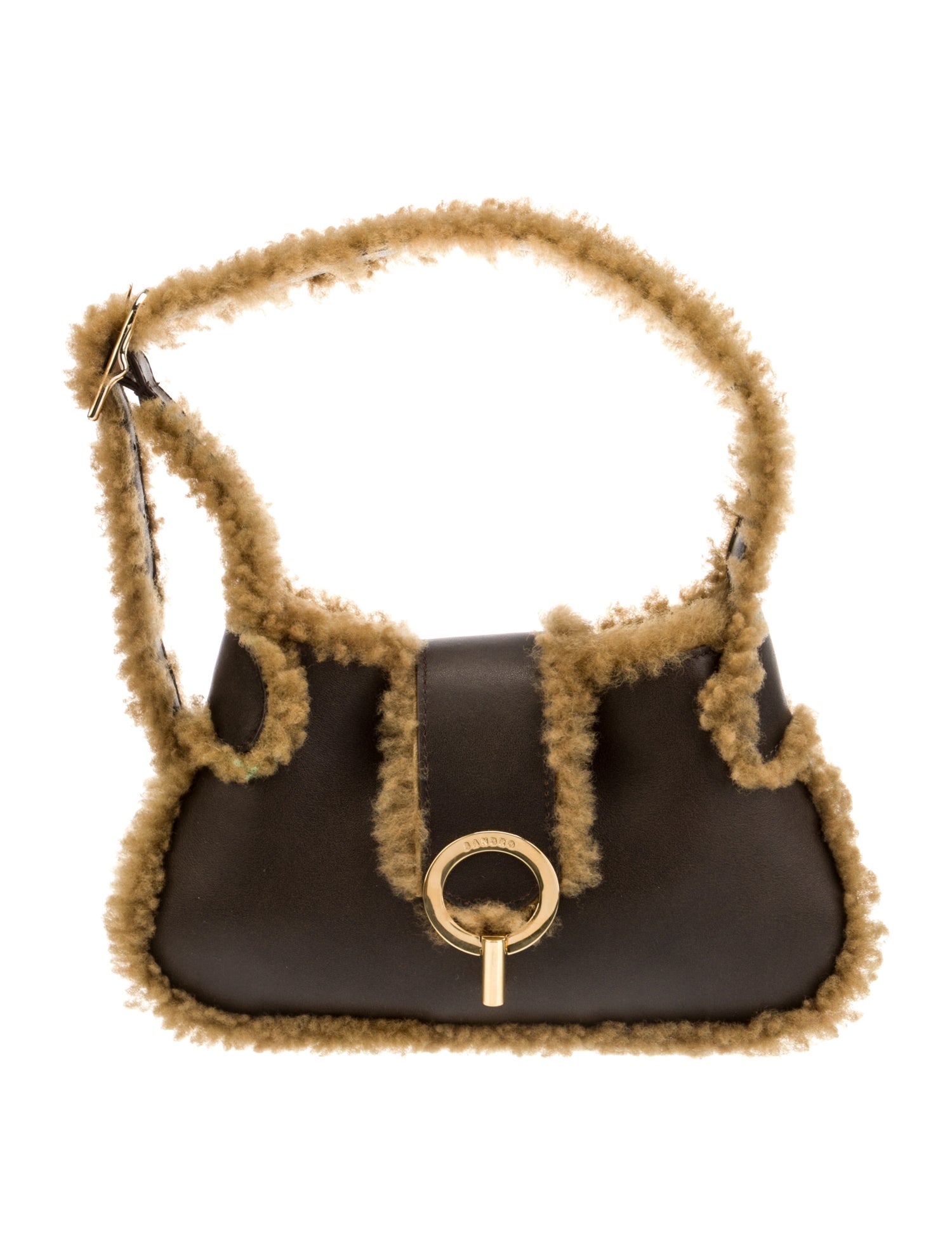 Sandro Leather Shoulder Bag