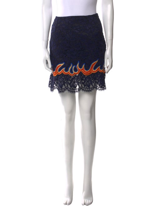 Sandro Lace Pattern Mini Skirt