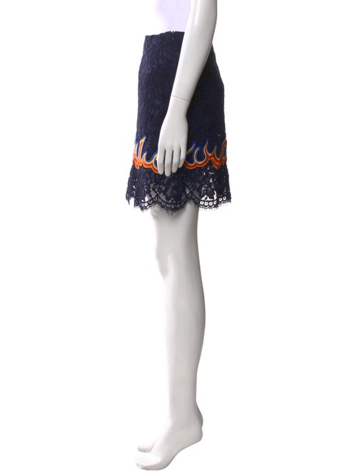 Sandro Lace Pattern Mini Skirt