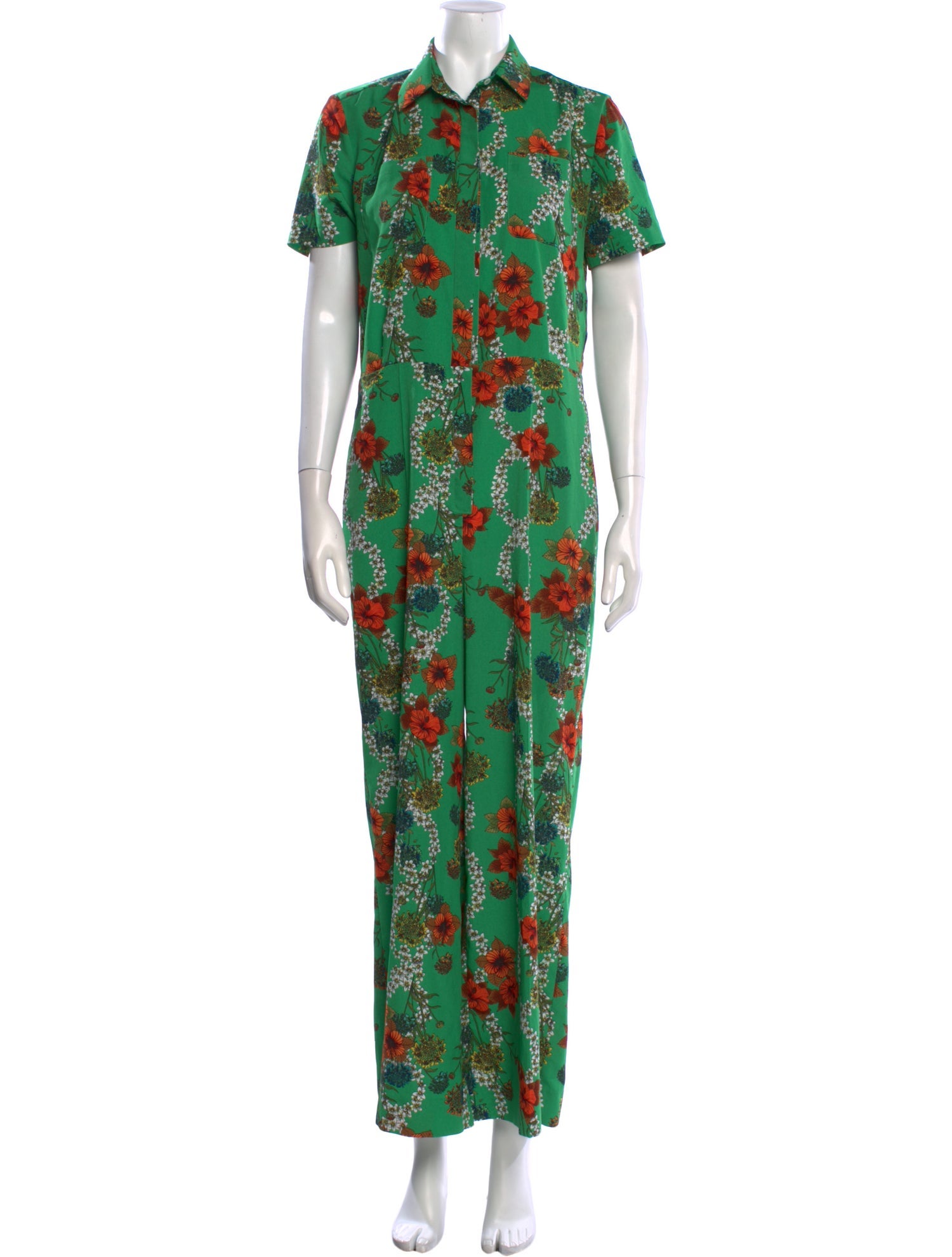 Sandro Floral Print Jumpsuit