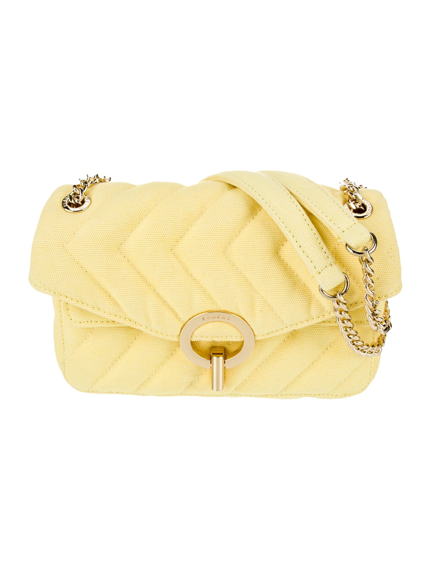 Sandro Canvas Shoulder Bag