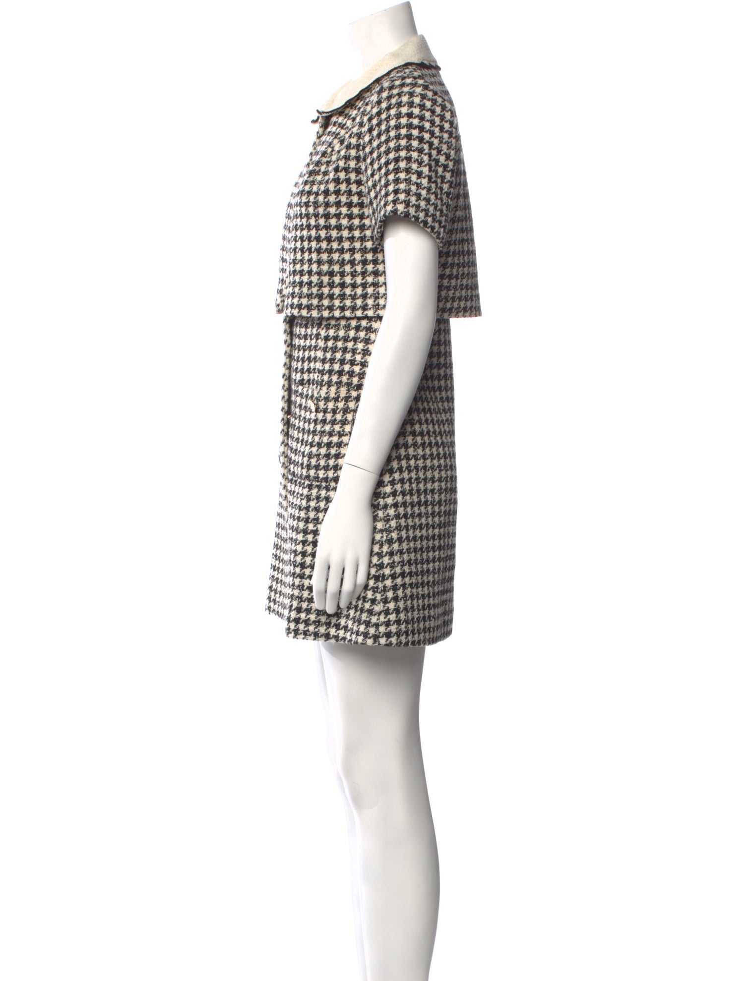 Sandro Plaid Print Mini Dress