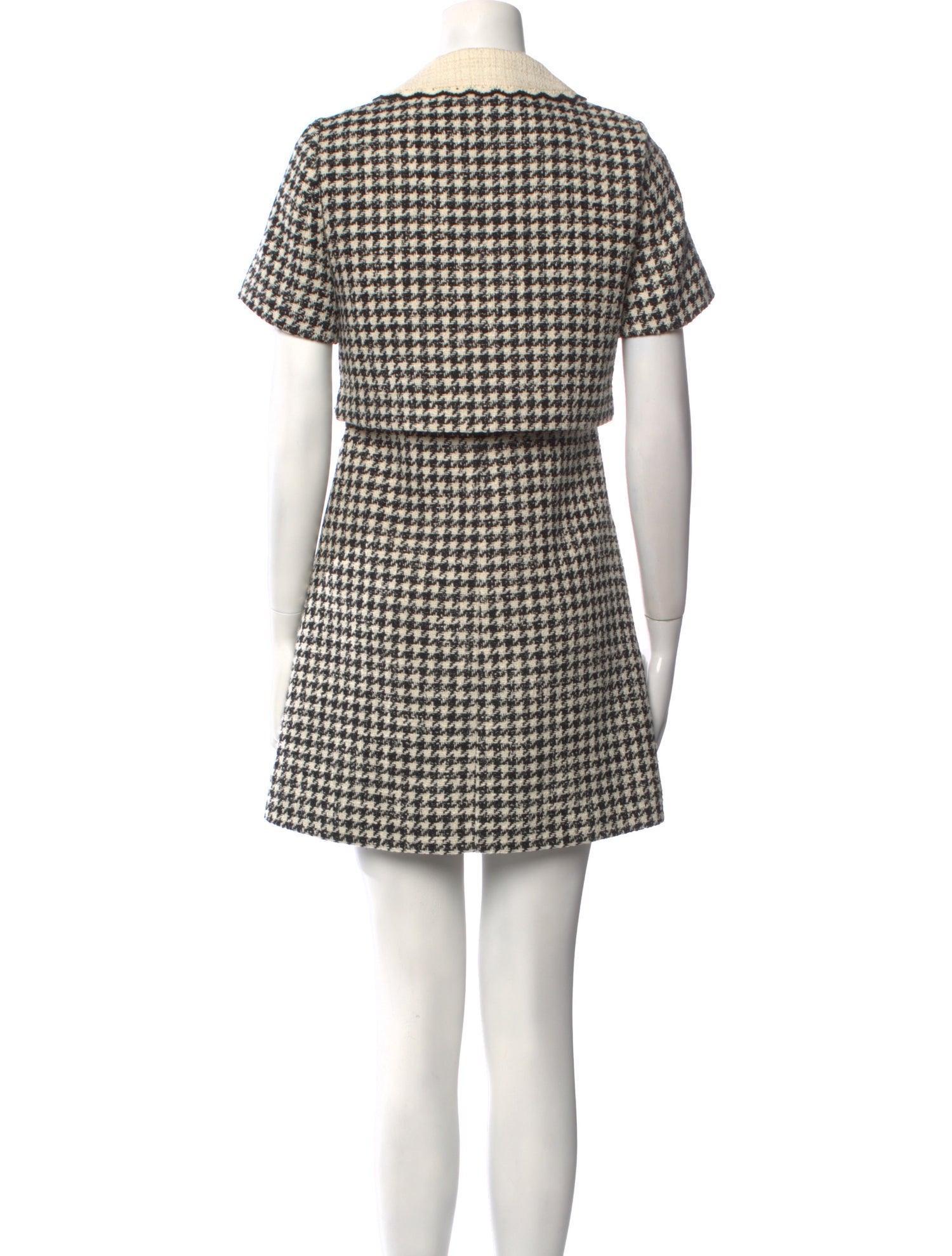 Sandro Plaid Print Mini Dress