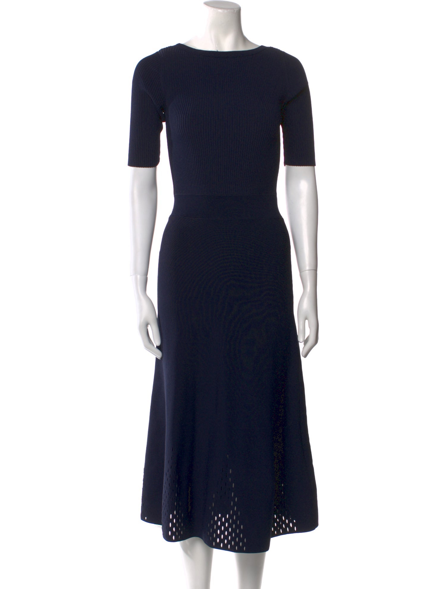 Sandro Bateau Neckline Midi Length Dress