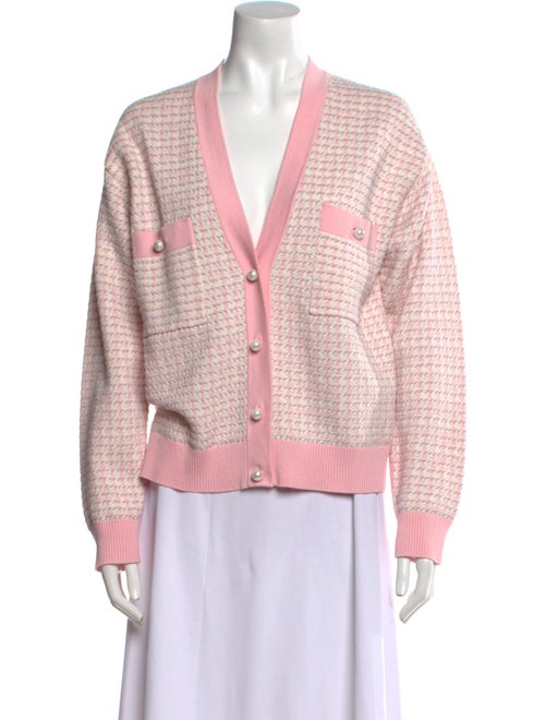 Sandro Printed V-Neck Sweater