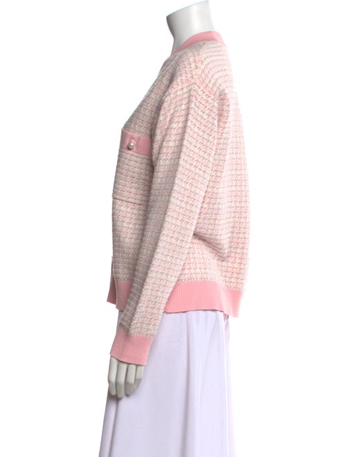 Sandro Printed V-Neck Sweater