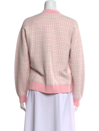 Sandro Printed V-Neck Sweater