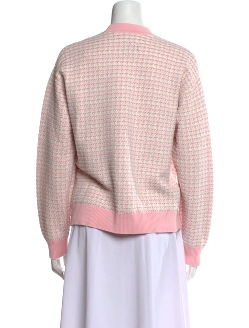 Sandro Printed V-Neck Sweater