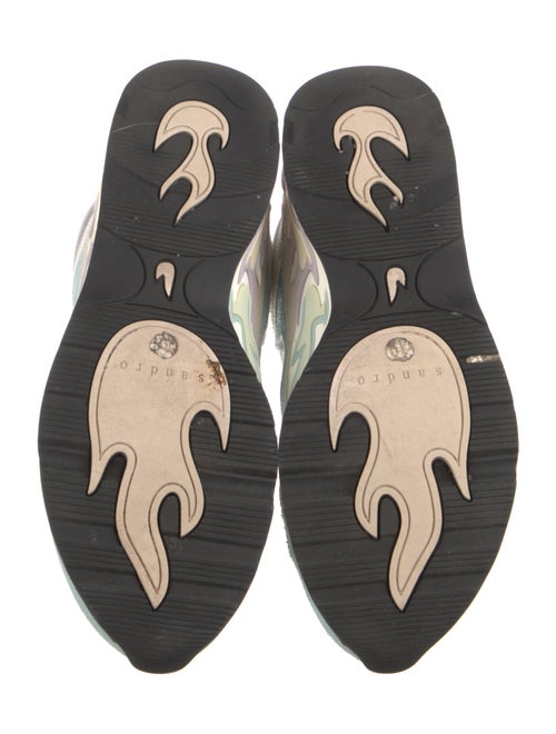 Sandro Mesh Colorblock Pattern Sneakers