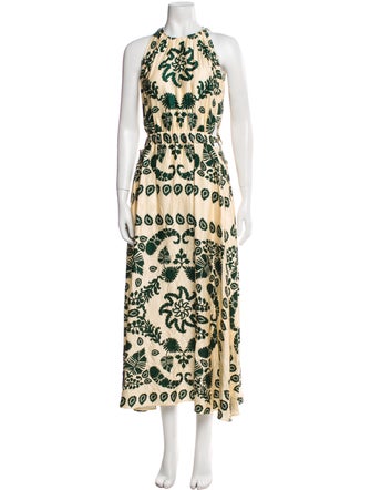 Sandro Printed Midi Length Dress
