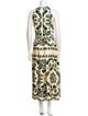Sandro Printed Midi Length Dress