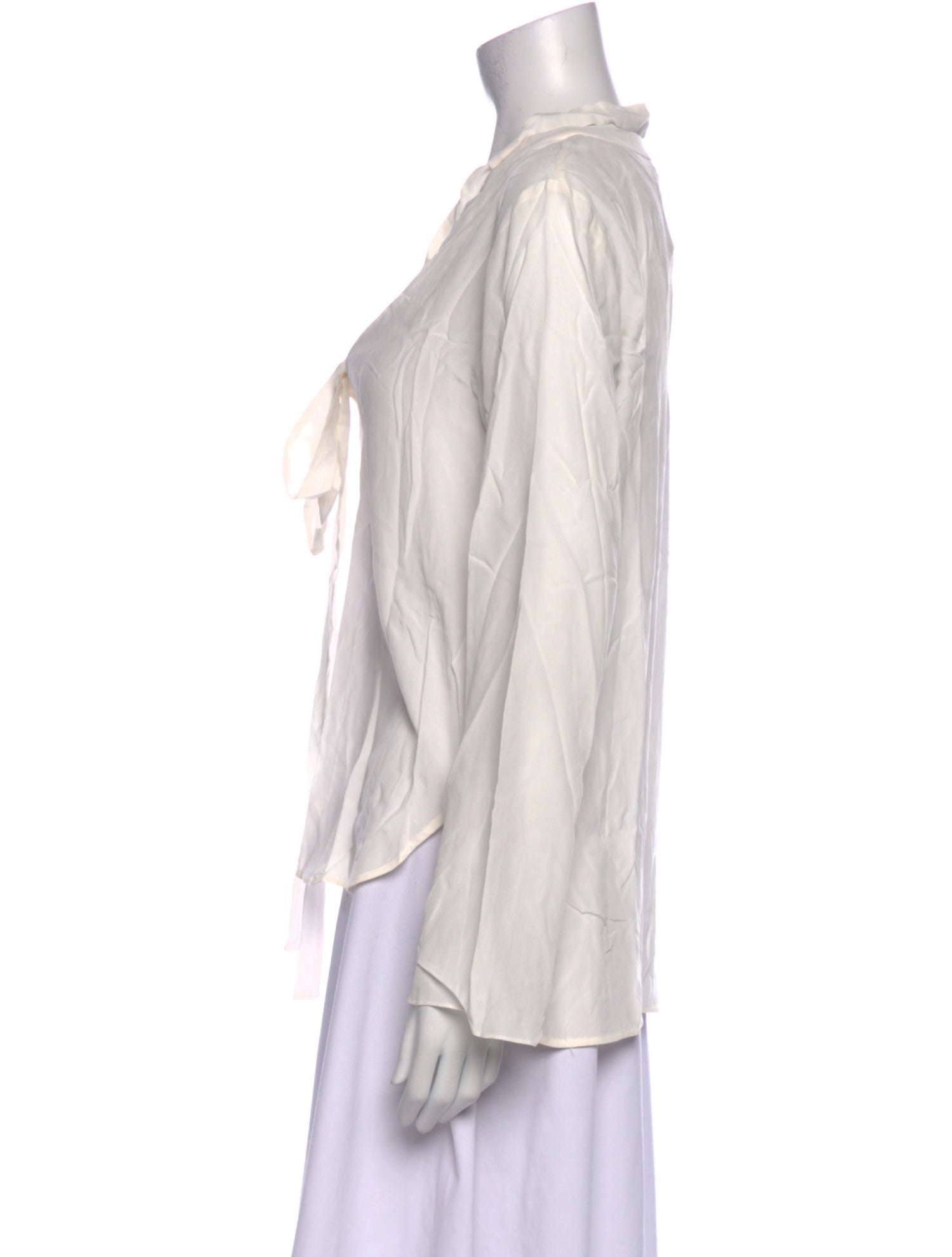 Sandro Silk V-Neck Blouse