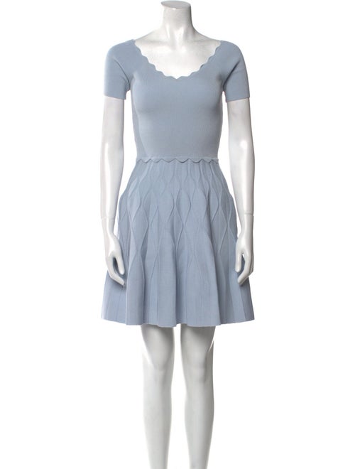 Sandro Scoop Neck Mini Dress