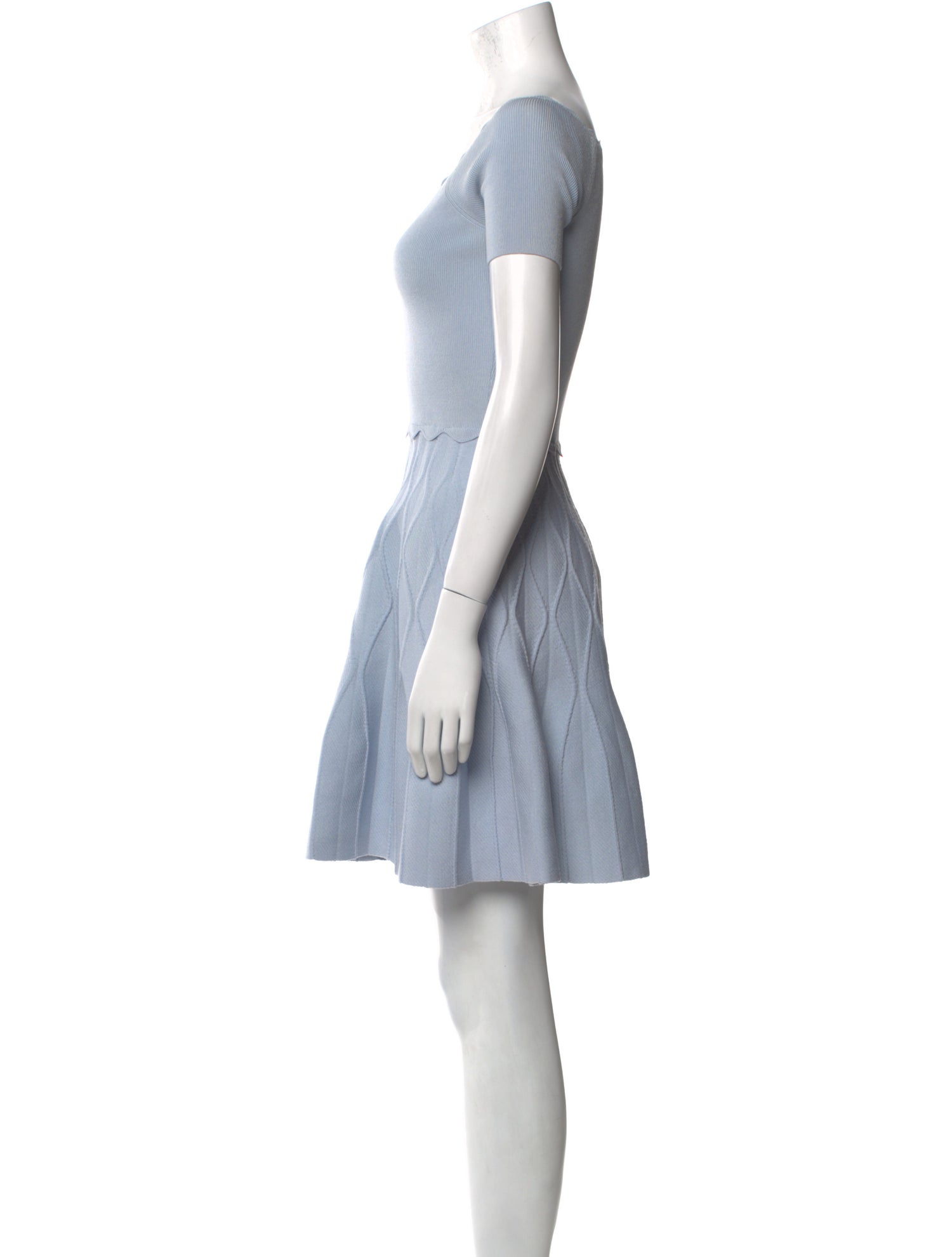 Sandro Scoop Neck Mini Dress